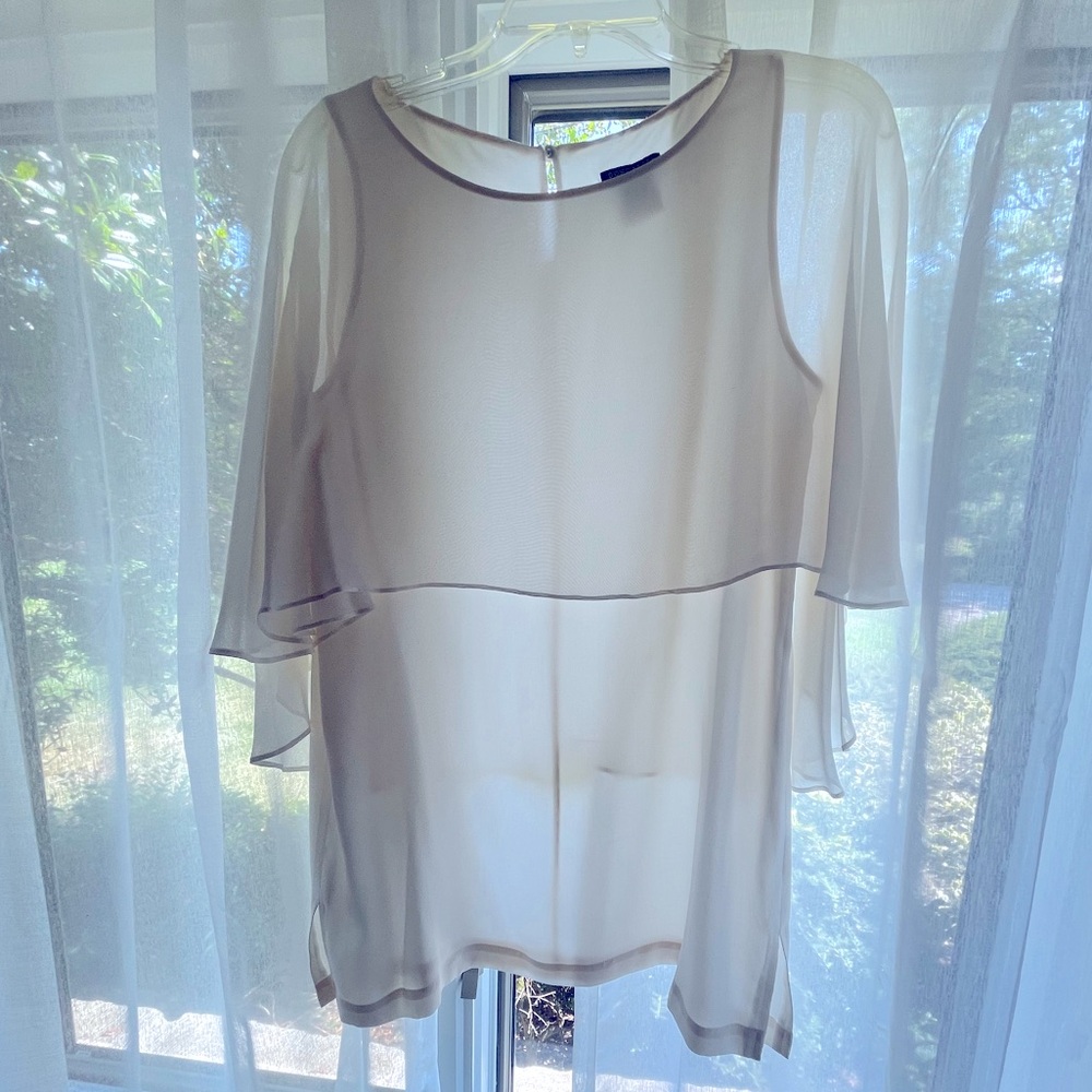 Ivory Doncaster silk tunic size 4